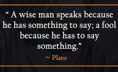 a wise man speaks