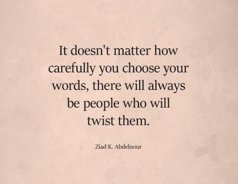 how you choose your words