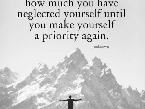 make yourself a priority again