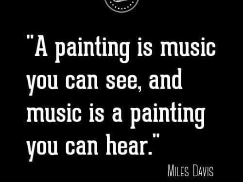 a painting is music