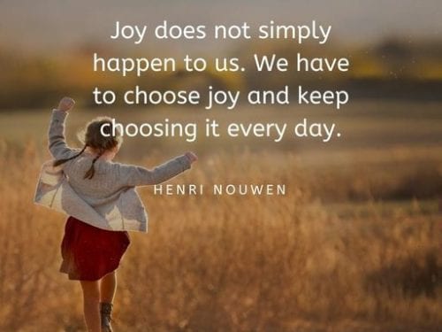 Joy does not